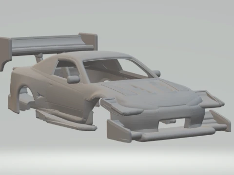 Nissan silvia time atack Model do druku 3D