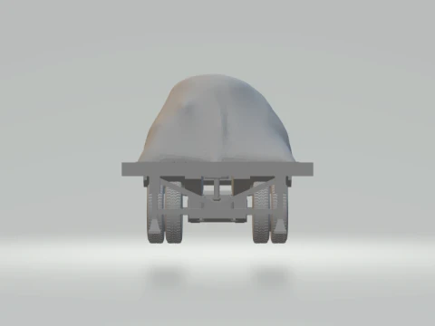 Trailer flatbed 3D Print Model