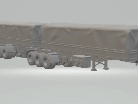 Trailer double randon 3D Print Model