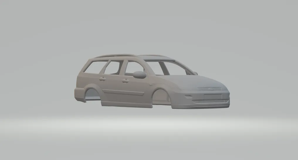 Focus wagon 3D Print Model .c4d .max .obj .3ds .fbx .stl .blend
