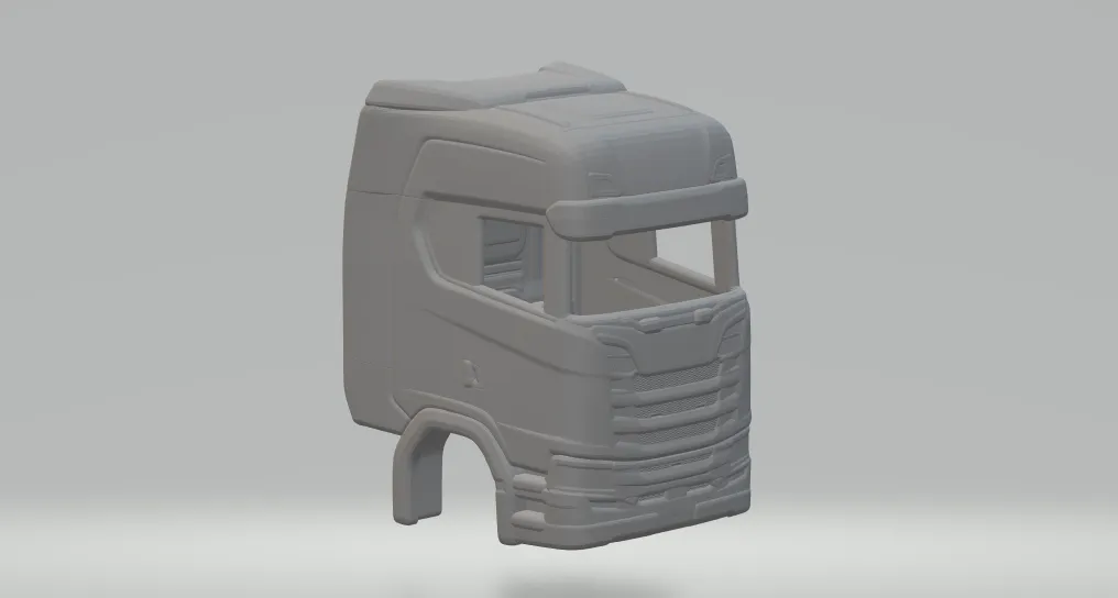 Scania cabin 3D Print Model .c4d .max .obj .3ds .fbx .stl .blend 