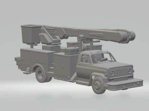 Chevrolet service truck 3D Print Model