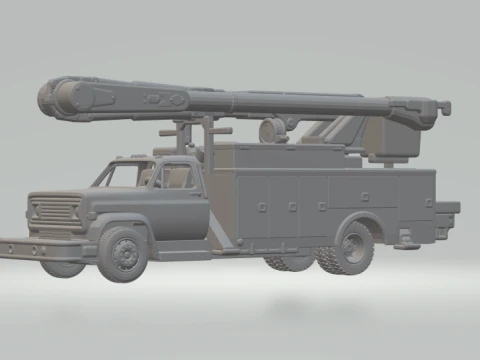 Chevrolet service truck 3D Print Model