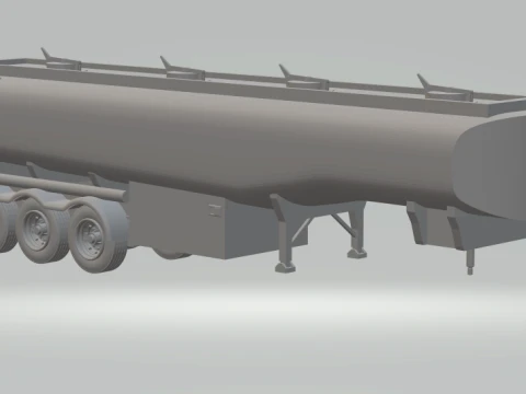 Trailer tank euro Modelo de Impressão 3D