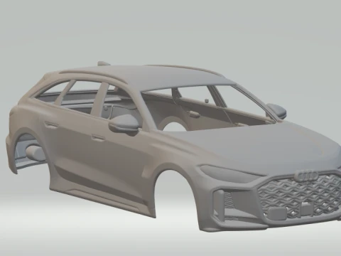 Audi rs5 avant Model do druku 3D