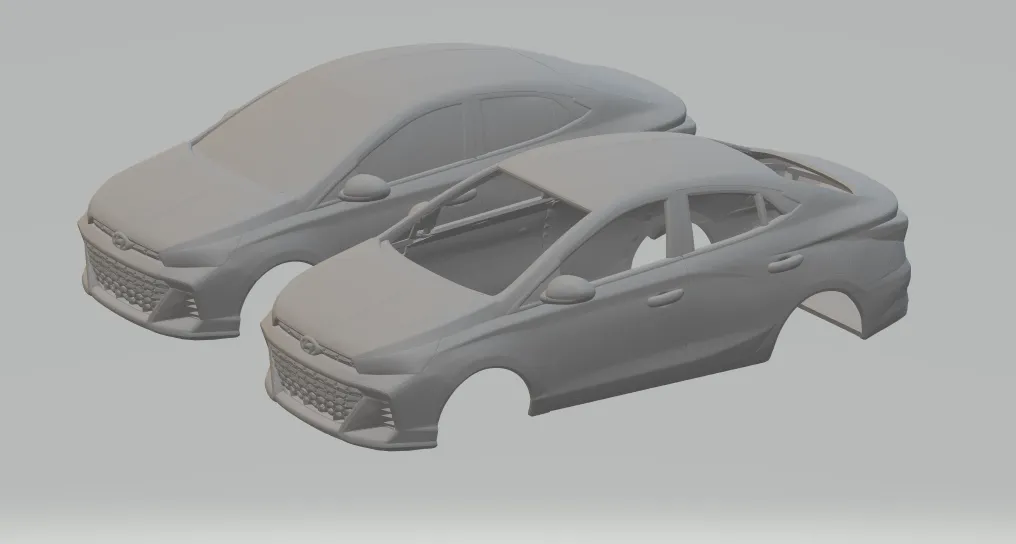 Hyundai hb 20 race car 3D Print Model .c4d .max .obj .3ds .fbx .stl .blend
