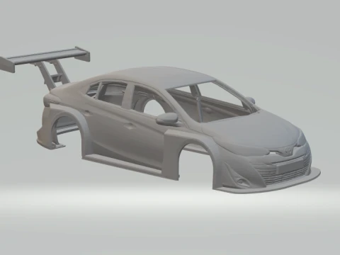 Toyota yaris vios race car Model do druku 3D