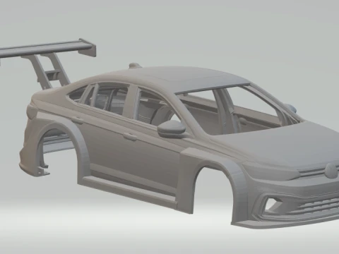Vw virtus race car Modèles 3D en vedette