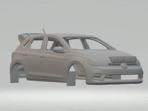 Rali VW Polo Modelo de Impressão 3D