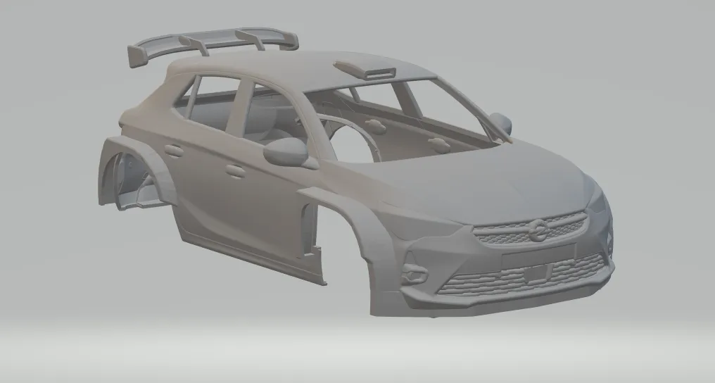 Opel corsa rally 2 3D Print Model .c4d .max .obj .3ds .fbx .stl .blend 