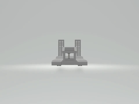 Trailer transport machine 3D Print Model