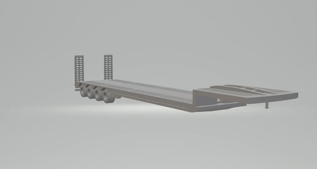 Trailer transport large 3D Print Model .c4d .max .obj .3ds .fbx .stl .blend 