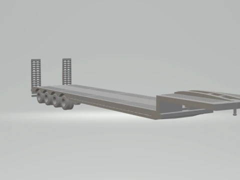 Transporte de reboque grande Modelo de Impressão 3D