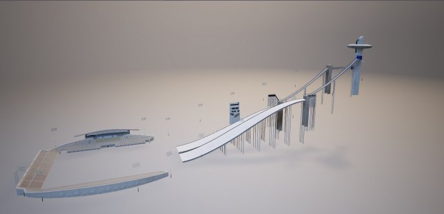 alpensia main stadium pyeongchang2018 olympics Modèle 3D .c4d .max .obj .3ds .fbx .stl .blend 