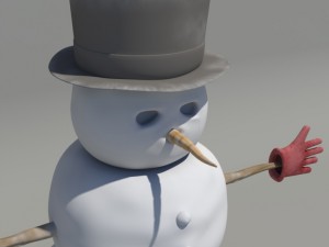 snowman 3D 模型