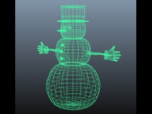 snowman 3D 模型