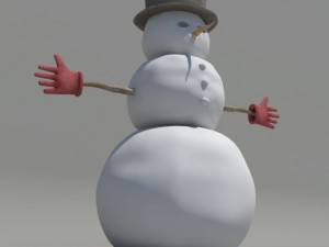 snowman 3D 模型