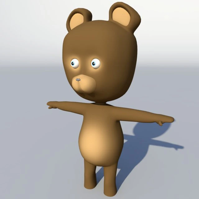 teddy bear 3D Model .c4d .max .obj .3ds .fbx .stl .blend