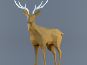 deerlowpoly Model 3D