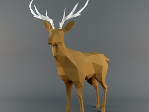 deerlowpoly Model 3D