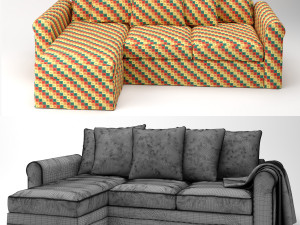 ikea gronlid sofa 3Dモデル