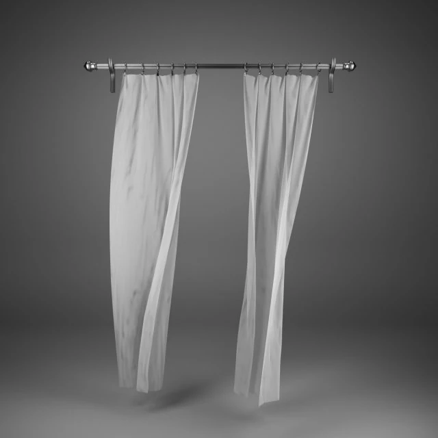flying curtains 3D Model .c4d .max .obj .3ds .fbx .stl .blend