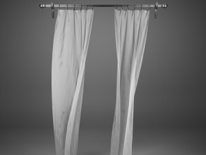 flying curtains Modelo 3D