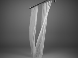 flying curtains 3D Model