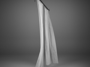 flying curtains 3D Model