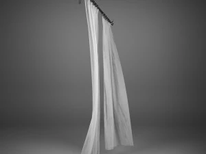 flying curtains 3D Model