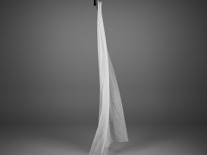 flying curtains 3D Model