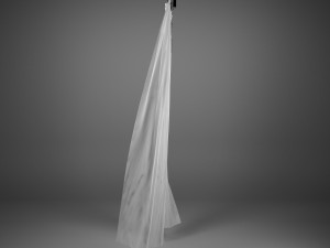 flying curtains 3D Model