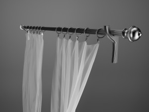 flying curtains 3D Model