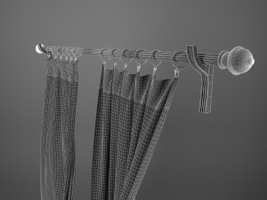 flying curtains 3D Model