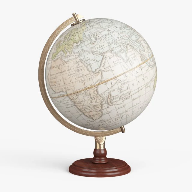 ancient globe 3D Model .c4d .max .obj .3ds .fbx .stl .blend 