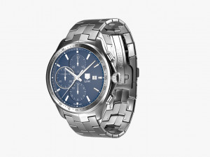 tag heuer link calibre 16 watch 3D Модель