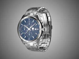 tag heuer link calibre 16 watch 3D 模型