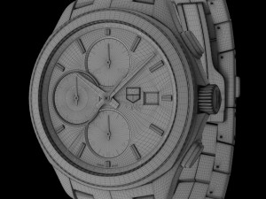 tag heuer link calibre 16 watch 3D 模型