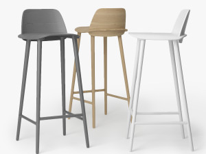 muuto nerd bar chair 3D Model