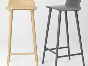 muuto nerd bar chair 3D Model