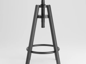 ikea dalfred bar stool 3D Model