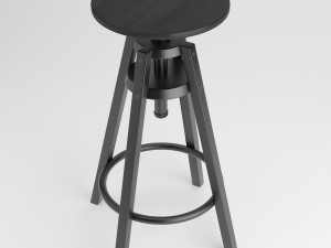 ikea dalfred bar stool 3D 모델