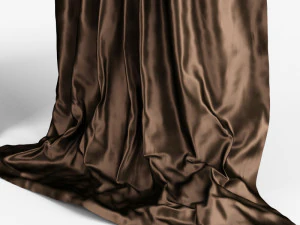 silk curtains 3D Model
