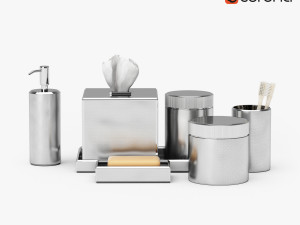 restoration hardware laval bath accessories 3D Model