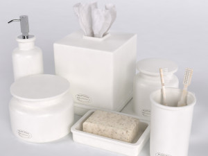restoration hardware flatiron union stoneware bath accessories 3D 模型