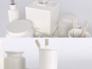 restoration hardware flatiron union stoneware bath accessories 3D 模型