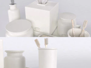 restoration hardware flatiron union stoneware bath accessories 3D Model