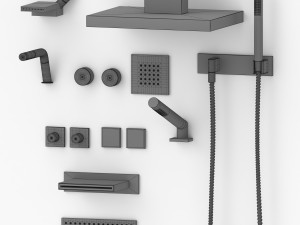 dornbracht rain collection 3D Model