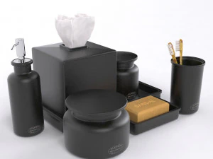 restoration hardware flatiron union stoneware bath accessories 3D Model
