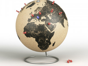 cork globe 3D 模型